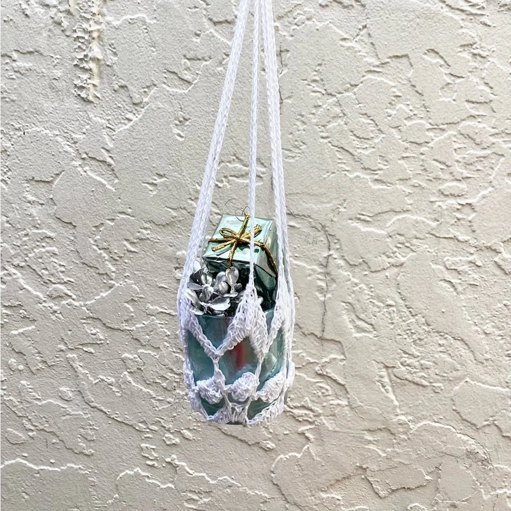 Plant Hanger Mini Hand Crafted White Terrarium Necessity Boho Dorm Botanical - Picture 3 of 15